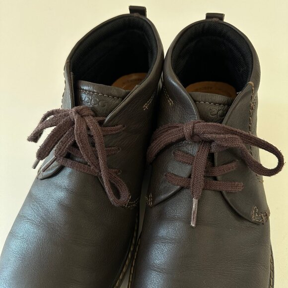Ecco Mens Goretex Turn Chukka Brown Mid Leather Boots Size EU 44 US 10.5 Lace Up - Picture 4 of 9